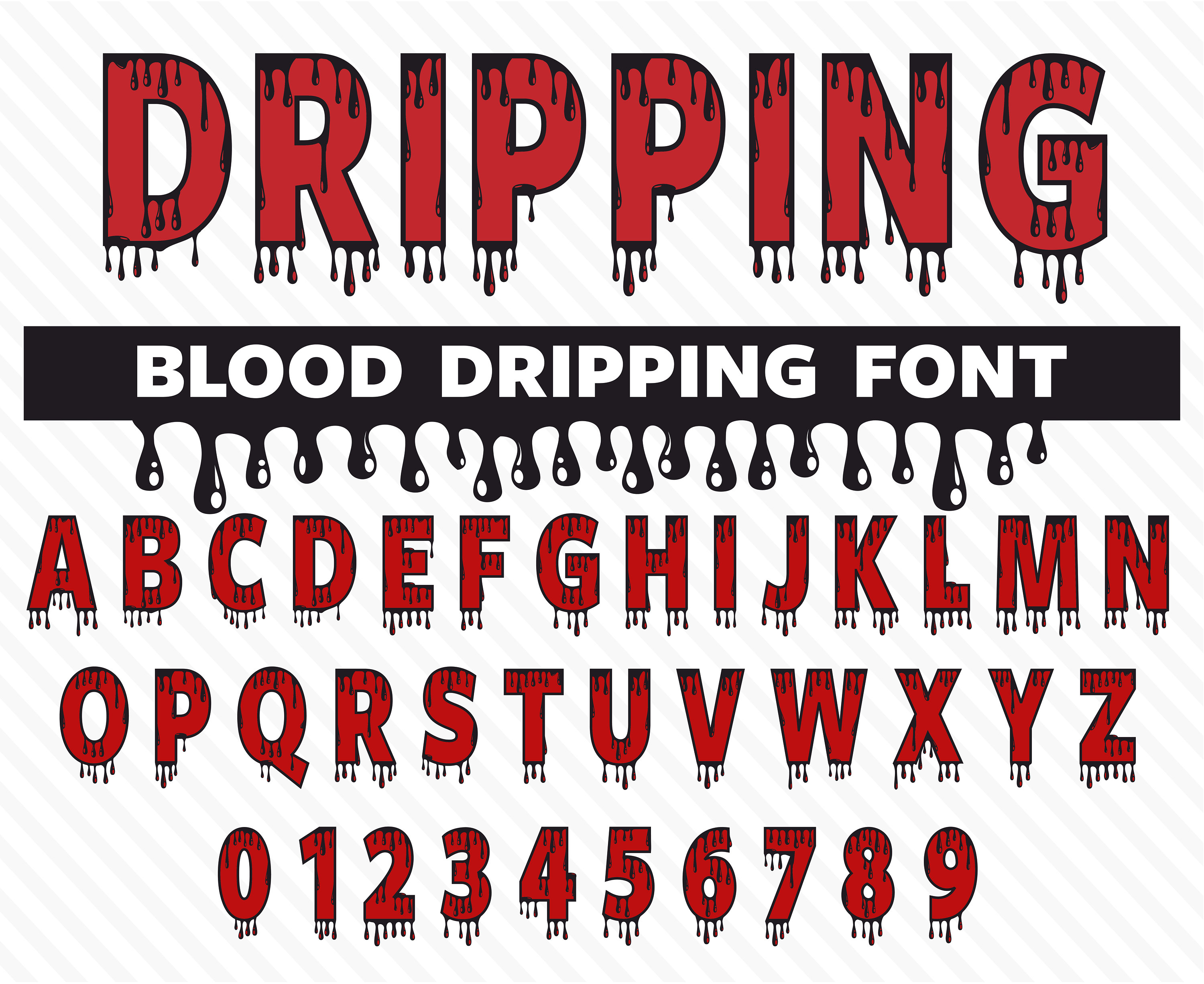 Drip Font Dripping Font Blood Dripping Font Halloween Font Dripping Letter Font Paint Drip Font