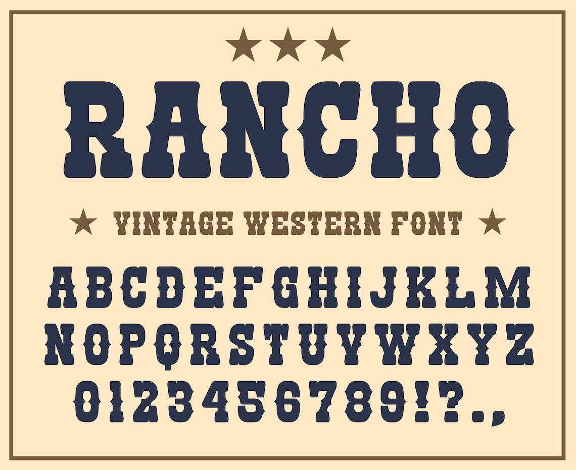 Western Font Wild West Font Old West Font Western Font Styles Cowboy
