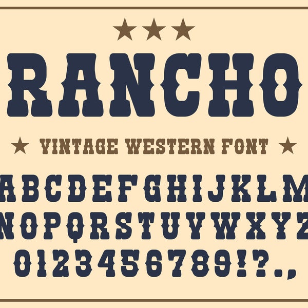 Western Font Wild West Font Old West Font Western Font Styles Cowboy Fonts Old Western Font Cowboy Western Font Western Script Country Font