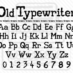 Schreibmaschine Schriftart Amerikanische Schreibmaschine Schrift Alte Schreibmaschine Schrift Vintage Schreibmaschine Schrift Schreibmaschine Schriftart Cricut Font Schreibmaschine Script