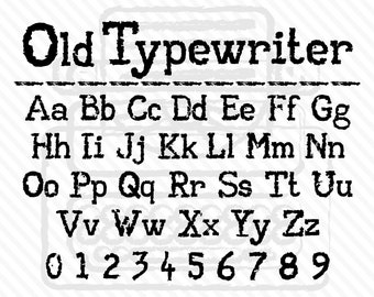 Typewriter Font Type Font American Typewriter Font Old Typewriter Font Vintage Typewriter Font Typewriter Cricut Font Typewriter Script