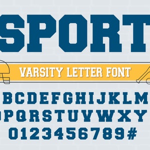 Varsity lettertype Varsity Letter lettertype Sport lettertype College lettertype Honkbal lettertype Voetbal lettertype Softbal lettertype Voetbal lettertype Varsity Cricut lettertype Bold lettertype