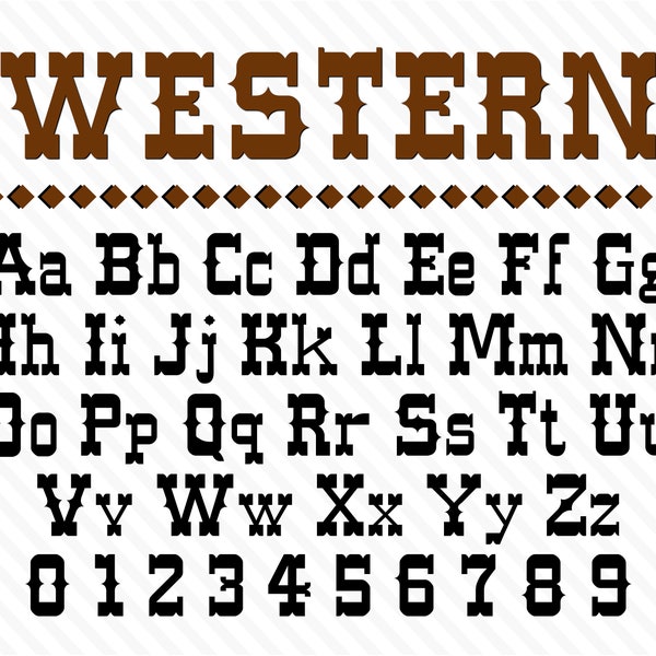 Western Font Wild West Font Old West Font Western Font Styles Cowboy Fonts Old Western Font Cowboy Western Font Western Script Cowgirl Font