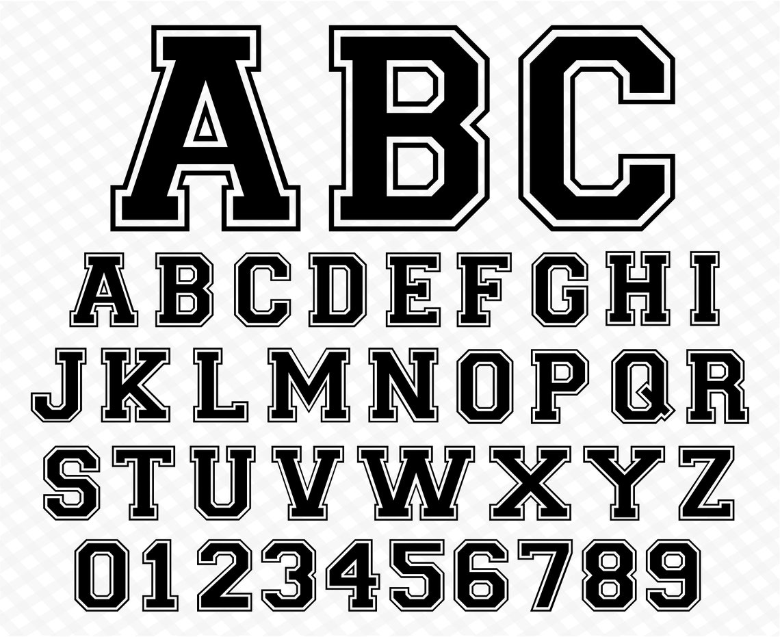 Varsity Font College Font Sport Font Bold Font Baseball Font Soccer
