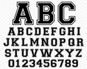 Varsity Font College Font Sport Font Bold Font Baseball Font Soccer Font Varsity Font Svg Soccer Font Svg Football Font Svg Cricut Font