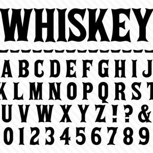 Whiskey Font Vintage Whiskey Font Oude Whiskey Font Whiskey Label Font Whiskey Style Font Whiskey Font Whisky Font Cricut Scotch Font Bourbon Font