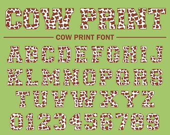 Сow Font Farm Font Cow Print Font Cattle Font Happy Cow Font Cow Letters Font Cow Spots Font Farmhouse Font Cow Pattern Font Cow Skin Font