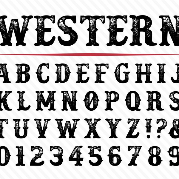 Western font wild west font old west font western font styles cowboy ...