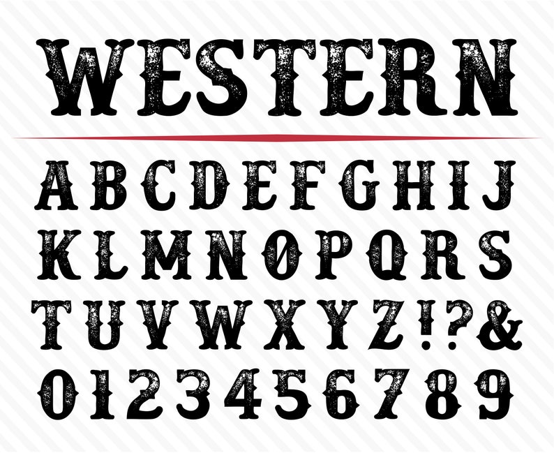 Western Font Wild West Font Old West Font Western Font Styles Cowboy ...