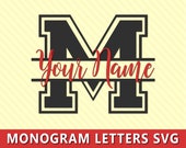 Monogram Letters Svg Split Monogram Svg Monogram Alphabet Svg Monogram Split Letters Svg Monogram Cricut Svg Monogram Svg Files
