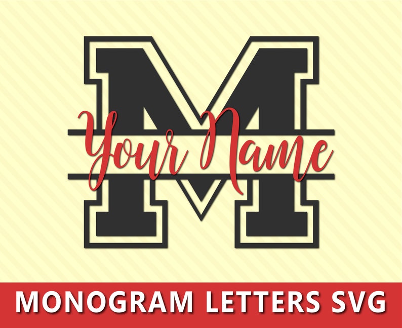 Monogram Letters Svg Split Monogram Svg Monogram Alphabet Svg - Etsy