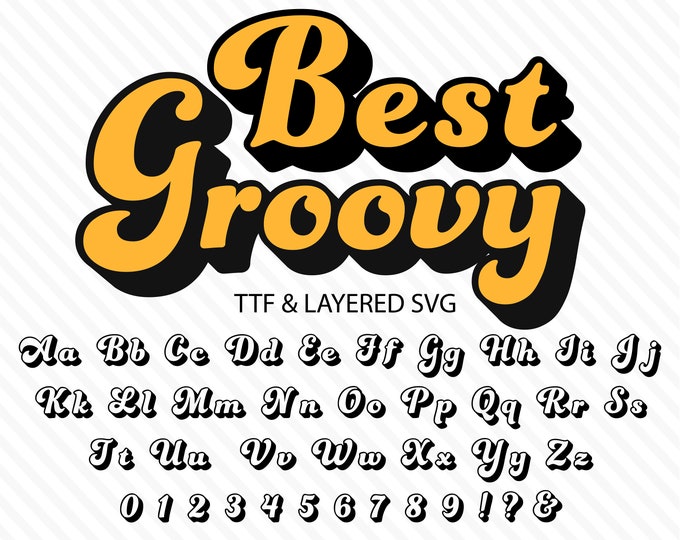 Groovy Font Groovy Retro Font Groovy Script Font Groovy 70s Font Groovy ...