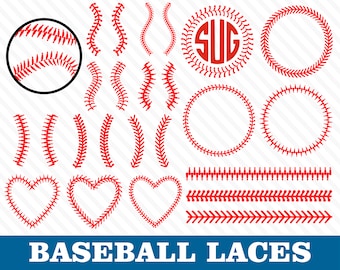 Baseball Stitches Svg Baseball Stitches Heart Baseball Stitches Monogram Baseball Stitches Border Baseball Laces Svg Baseball Seams Svg