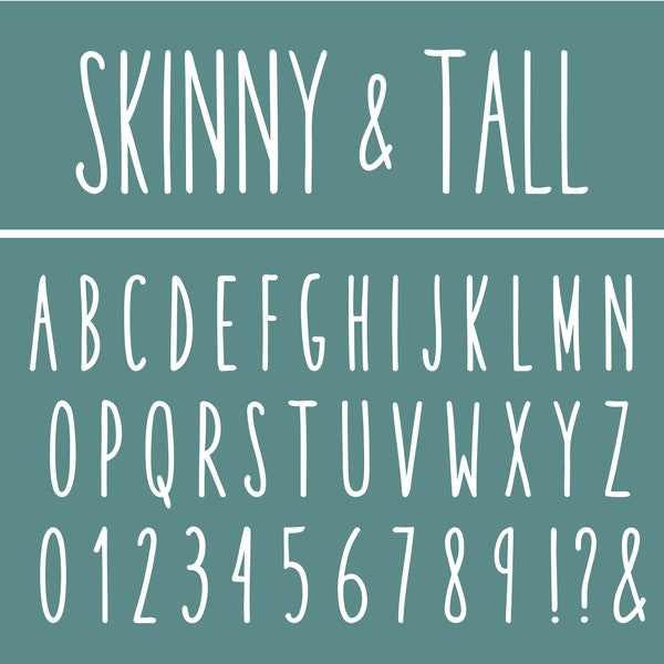 Tall Schriftart Skinny Font Thin Font Tall Skinny Font Tall Letters Font Thin Script Font Slim Font Tall Thin Font Thin Modern Font Cricut