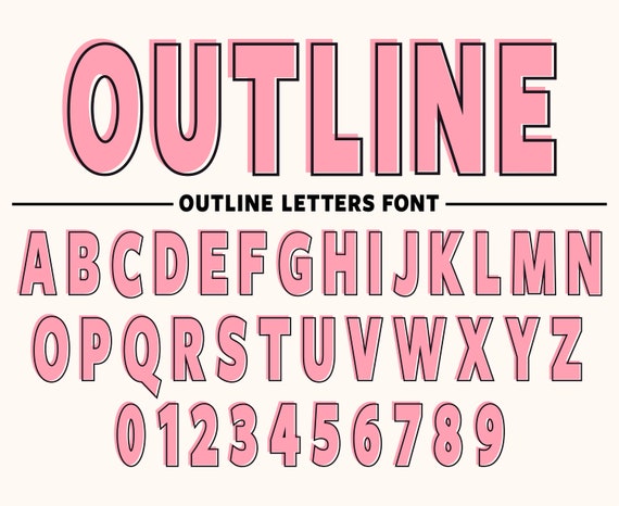 Thick store block letters