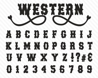 Western Font Wild West Font Old West Font Western Font Style Cowboy Fonts Old Western Font Cowboy Western Font Western Script Cowgirl Font