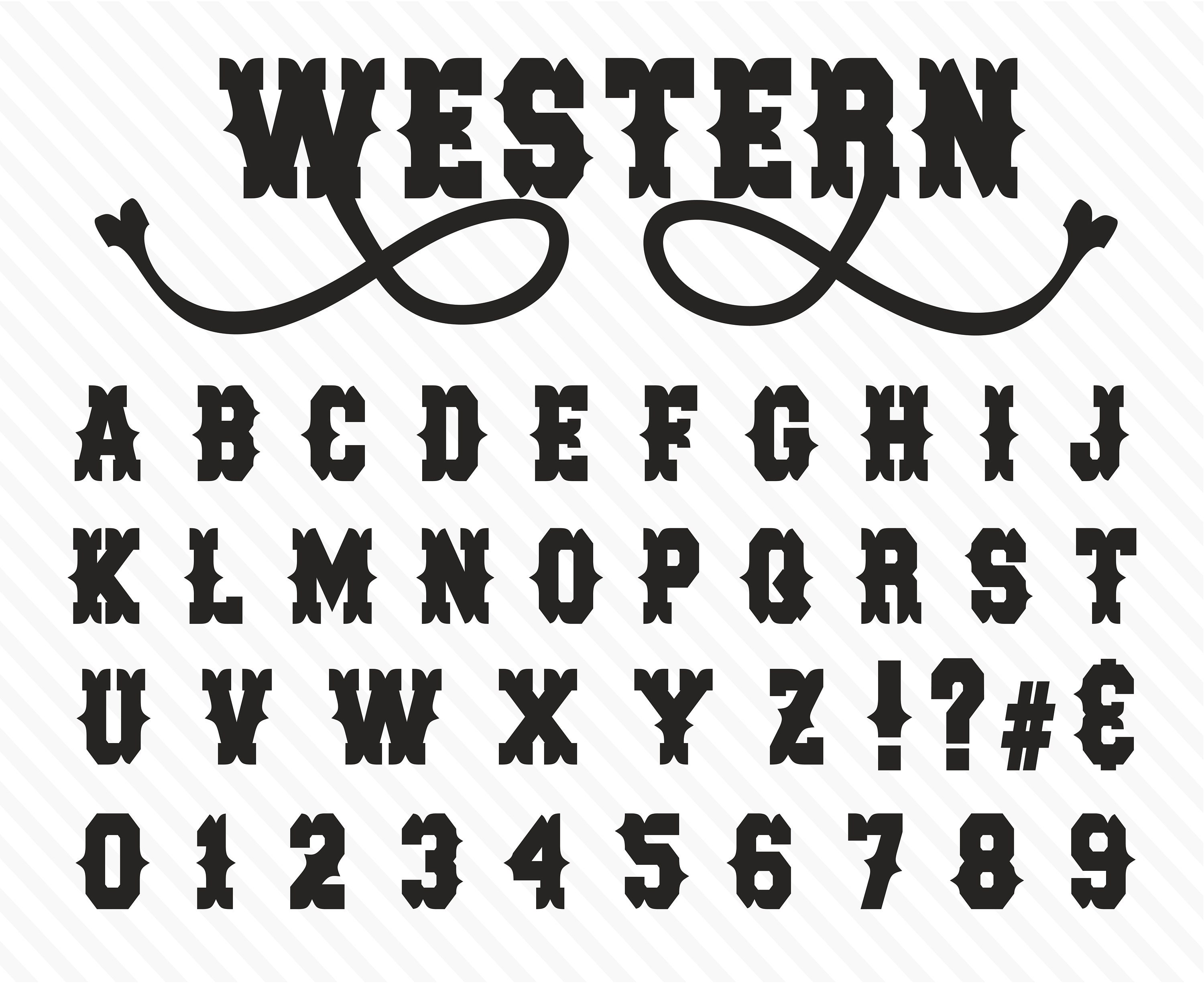 Western Font Wild West Font Old West Font Western (Download Now) - Etsy