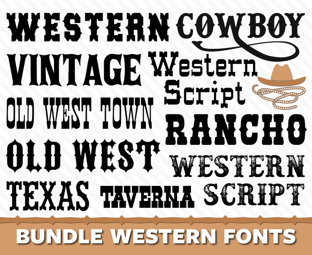 Western Font Wild West Font Old West Font Western Font Styles Cowboy