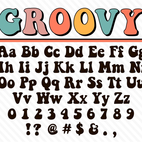 Groovy Font Retro Groovy Font Groovy Script Font Groovy 70s Font Happie Groovy Font Groovy Alphabet Groovy Letter Font Groovy Cricut Font