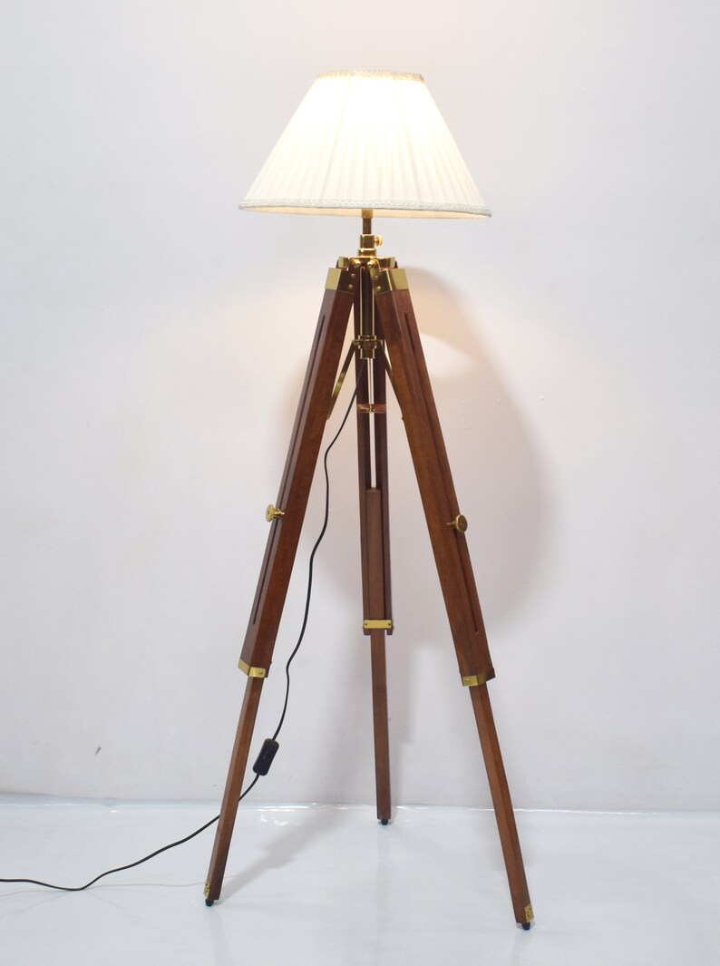 Tripod Floor Lamp Living Room Bedroom Unique Home Decor the - Etsy