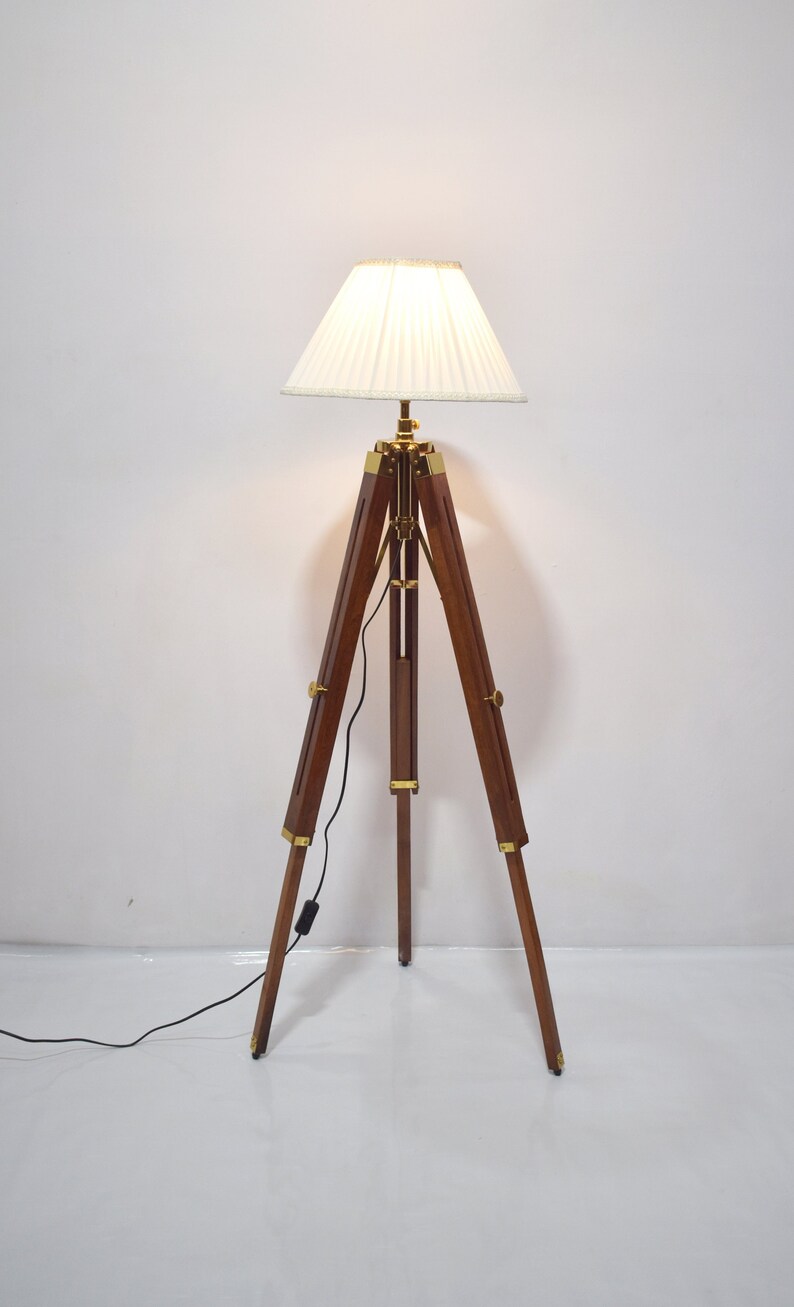 Tripod Floor Lamp Living Room Bedroom Unique Home Decor the - Etsy