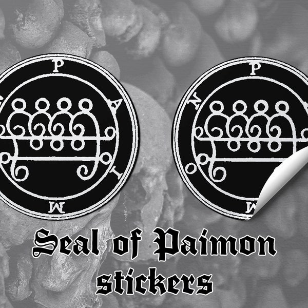 Seal of Paimon occult stickers