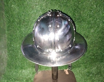 Handmade Medieval Kettle Hat Helmet, 2mm Mild Steel, Combat Ready