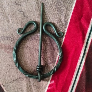 Handmade medieval brooch,Medieval viking brooch pin,viking brooch, hand forged brooch, Medieval gift, christmas gift