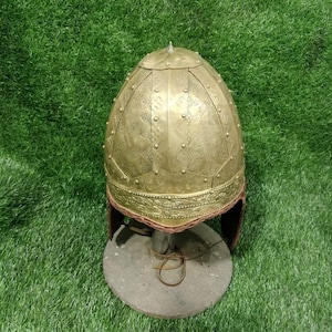 Late Roman Spangenhelm Helmet | Anglo-Saxon LARP Helmet | Handmade Viking Helmet | Reenactment Armor Gift | Medieval Cosplay Helmet
