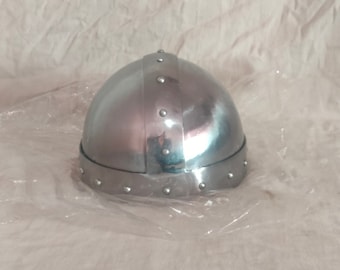 2mm Steel Skull Cap, Medieval Cervelliere Helmet, Battle Ready
