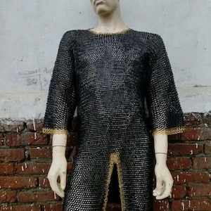 Handmade reenactment Viking chainmail shirt
