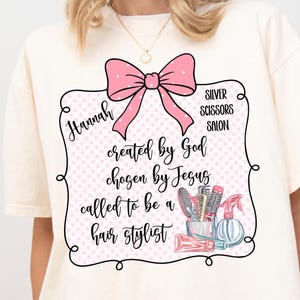 Comfort Colors Custom Hair Stylist Shirt, Custom Hair Dresser Shirts Hairstylist Gift for Hairdresser, Hair Stylist Gifts Custom Hairdresser