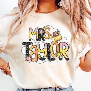 Comfort Colors Custom Teacher Shirt, Back to School Teacher TShirt, Teacher Team Shirts, Personalized Teacher Shirt, Grade Level Team Shirts