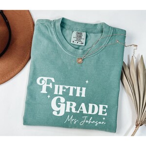 Comfort Colors Custom Teacher Shirt, Back to School Teacher TShirt, Teacher Team Shirts, Personalized Teacher Shirt, Grade Level Team Shirts