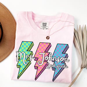Comfort Colors Custom Teacher Shirts, Teacher Team Shirt, 2nd Grade Team Shirts Back to School Shirt Second Grade Personalized Teacher Shirt
