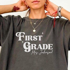 Comfort Colors Custom Teacher Shirt, Back to School Teacher TShirt, Teacher Team Shirts, Personalized Teacher Shirt, Grade Level Team Shirts