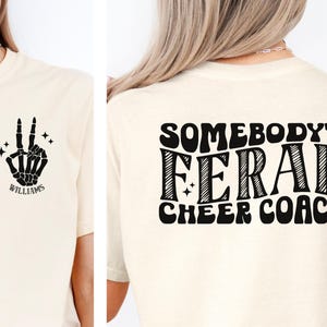 Feral Comfort Colors® Cheer Coach, Cheer Coach Gift, Cheer Coach Shirt, Cheerleading Gifts, Game Day Shirt, Cheerleading, Cheer Gifts
