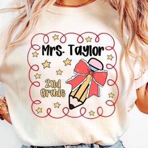 Comfort Colors Custom Teacher Shirt, Back to School Teacher TShirt, Teacher Team Shirts, Personalized Teacher Shirt, Grade Level Team Shirts