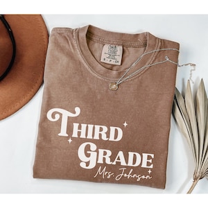 Comfort Colors Custom Teacher Shirt, Back to School Teacher TShirt, Teacher Team Shirts, Personalized Teacher Shirt, Grade Level Team Shirts