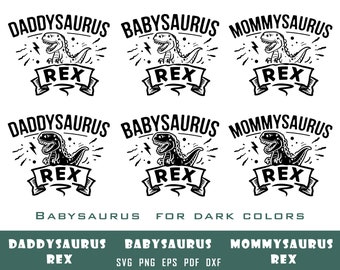 Mamasaurus svg, Dinosaurier svg, Babysaurus svg, Daddysaurus svg, Dinosaurier Familie svg, Familie Saurus svg, Jurasskicked svg, Cricut Dateien