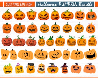 Kürbis SVG BIG Bundle, Kürbis SVG, +270 Design, Kürbis Gesicht, Jack O Lantern Gesichter, Halloween Kürbis Gesichter, Halloween Gesicht svg