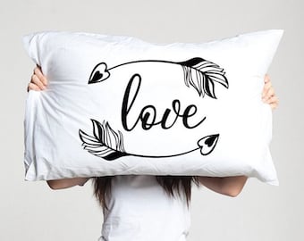 Long distance Boyfriend gifts relationship Love Gift Friendship Friend I miss you gifts LDR pillowcase gift Love you pillow Valentines gifts