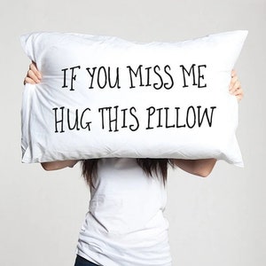 Langeafstandsrelatie Cadeau Kussensloop Vriendje Liefde Vriendschap Vriend Ik mis je cadeau Als je me mist knuffel dit kussen ldr Ontbrekend cadeau