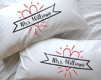Lesbian Wedding Gift Mrs and Mrs gifts Hers Hers lesbian couple Anniversary lesbian engagement marriage LGBT lesbian Girlfriend gift lesbian