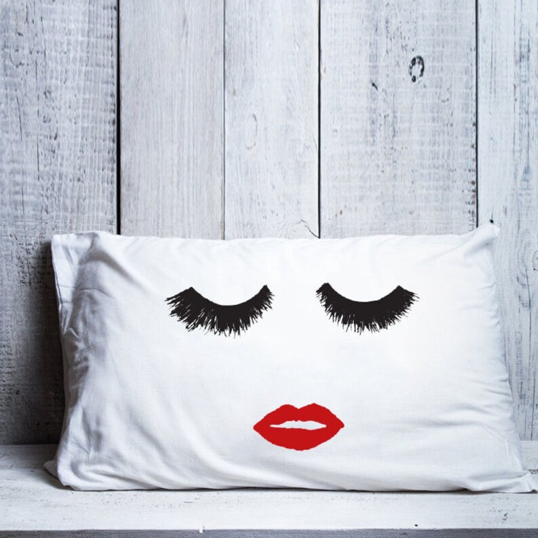 Hand Painted Sleeping Beauty Pillowcase Boyfriend Love Gift Long