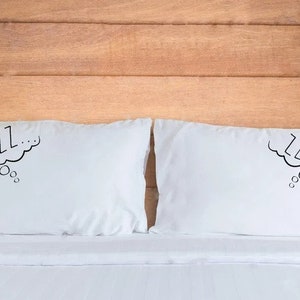 2. Jahr Baumwolle Jahrestag Geschenk Paar Kissenbezüge Seine Hers Kissenbezüge Geschenkidee für ihn Sie Paar Geschenk Hochzeit Heirat Verlobung Geschenk
