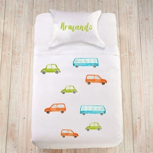 Car bedding Baby boy bedding Toddler duvet cover set Kids duvet cover Fun toddler bedding for boy Kids bedding Twin duvet cover for child