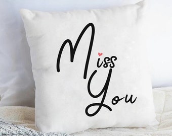 I miss you gift Long distance relationship Gift Pillow Boyfriend Love Friendship Friend gift for LDR gift Missing gift for Best Friend gift