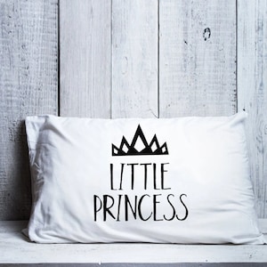 Little princess pillowcase baby shower gift idea Nursery Toddler Bedding baby gift Kids pillows Girls pillow Princess pillow Baby pillow