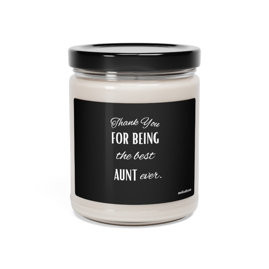 Best Aunt Candle Thank You for Being the Best Aunt Ever Etsy